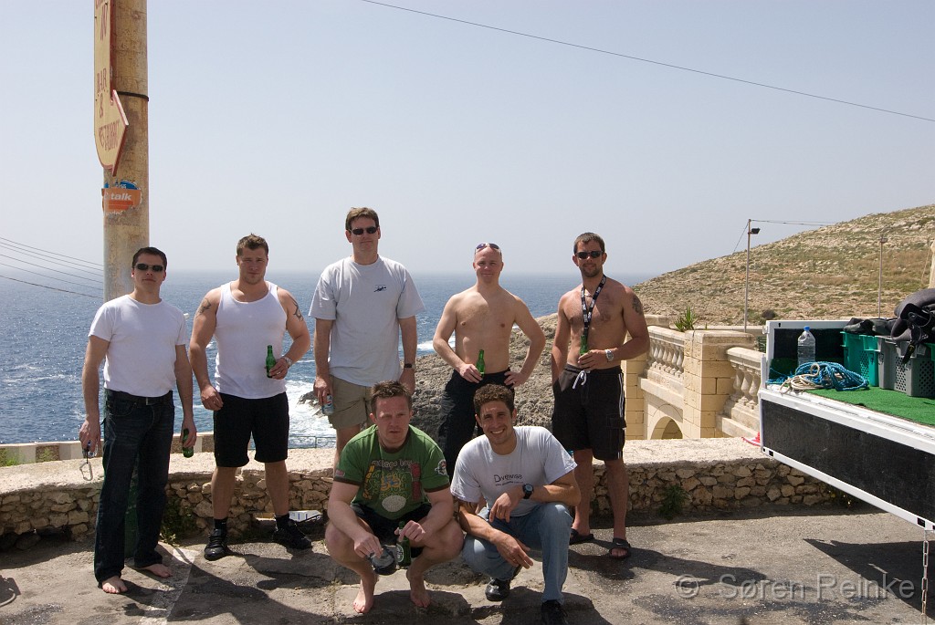 DSC_4721.jpg - The group from Aquasport in Copenhagen, Denmark.Bottom right man, is our diveguide.